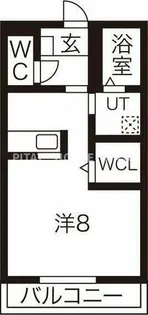ジュネス八ツ面C棟【1階】の間取り