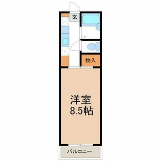 パレス中川2【2階】の間取り
