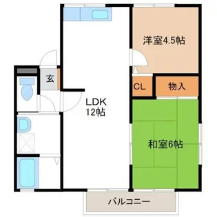 イーグルA【2階】の間取り