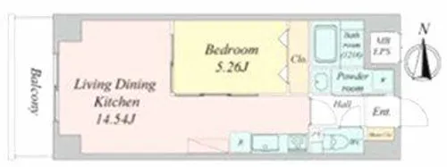 GRANDUKE正木 別間取ご紹介可能です【14階】の間取り