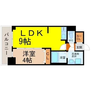 プレサンス名駅南エディフィス【14階】の間取り