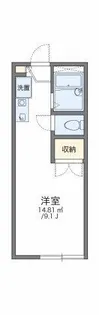 レオパレス藤本Ⅱ【2階】の間取り