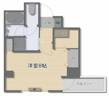 エスポワール上汐【6階】の間取り