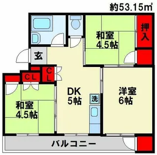 3DKの間取り画像