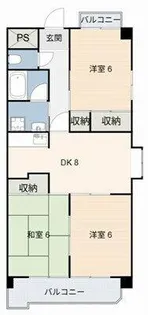 SOLE善明【3E号室】の間取り