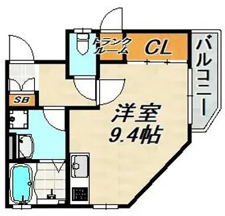 ワコーレヴィアーノ長田【1階】の間取り