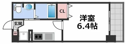 1Kの間取り画像
