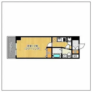 ピュアドームエクサイト博多アネックス【13階】の間取り