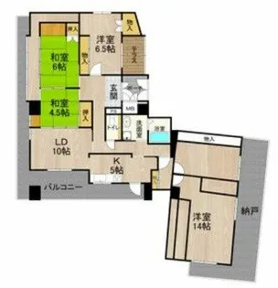 GATHERIA PACE【9階】の間取り
