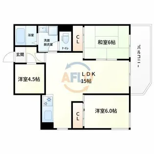 一吉ハイツ【2階】の間取り