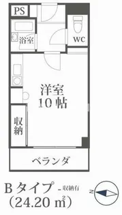 ビジネス・ワン六本松【5階】の間取り