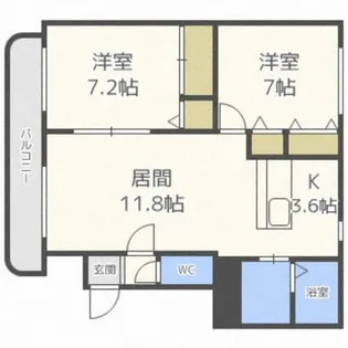 モンテローザ【2階】の間取り