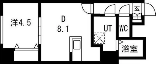 E-Horizon山鼻【4階】の間取り