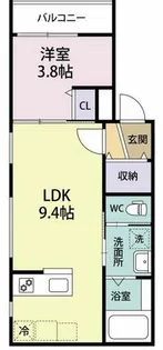 シェリル城北公園【2階】の間取り