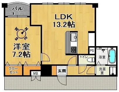 二宮ロイヤルハイツ【3階】の間取り