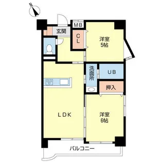 谷ビル【0201号室】の間取り