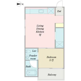 コレクション新瑞橋【0102号室】の間取り