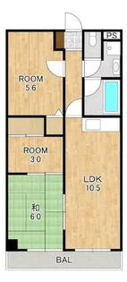 メゾンエスポワール【4階】の間取り