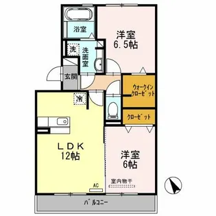 プレザントシティー長久手【2階】の間取り