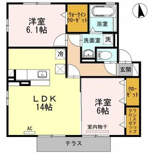 ラ・ルーチェ香久山【1階】の間取り