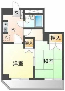 ラ・ヴェルデセコンド【1-A号室】の間取り