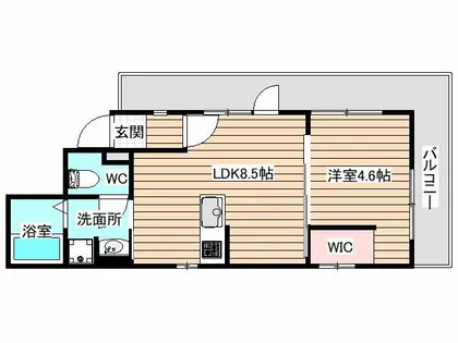 フォートレス神崎川【4階】の間取り