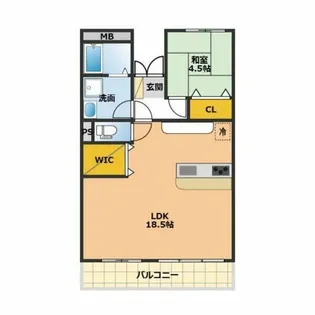 ユニーブルマンション飛騨【3階】の間取り