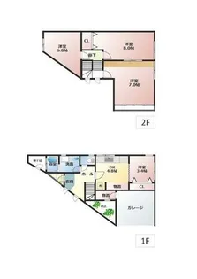 滋賀県大津市秋葉台【一戸建】の間取り