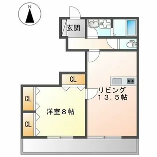 水切浅田ビル【502号室】の間取り
