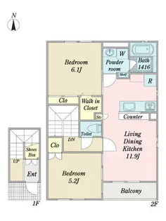 コディーノ【2階】の間取り