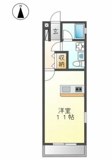 NEST黒川【3階】の間取り