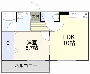 ルポ田原23【202号室】の間取り