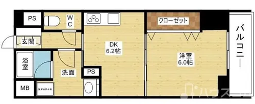 エステムコート新大阪Xザ・ゲート【8階】の間取り