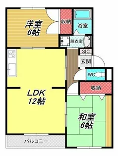 ヌーブ・ルミェール松本【2階】の間取り