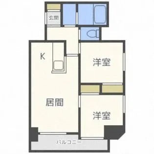 メゾン・ド・北円山【9階】の間取り
