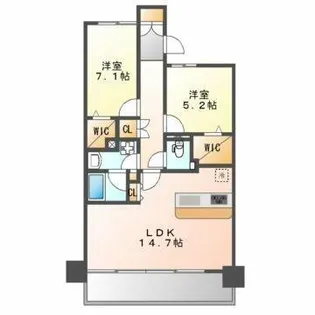 ロイヤルパークス千種【6階】の間取り