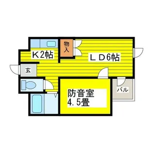 ムジカ・セ・ピアーチェ【1階】の間取り