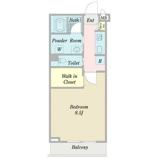 ロンドプラット【0202号室】の間取り