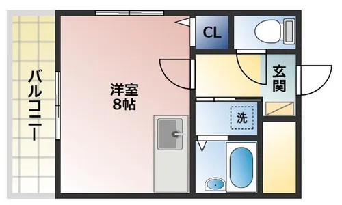 アグリード下曽根Ⅱ【303号室】の間取り