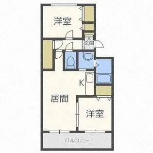 アメニティ発寒【3階】の間取り