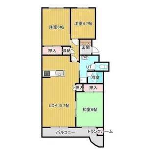 じょうてつ真駒内南町ドエル【4階】の間取り