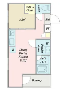 MOVE中村公園GRANDE【1階】の間取り