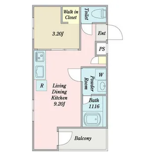 MOVE中村公園GRANDE【3階】の間取り