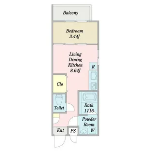 MOVE中村公園GRANDE【3階】の間取り