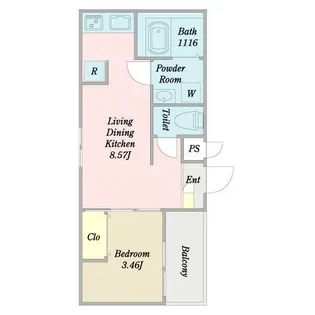 MOVE中村公園KRONE【3階】の間取り