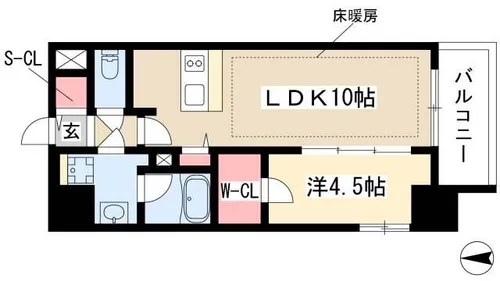 プレサンス新栄町ギャラント【2階】の間取り