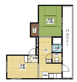 ホワイトマンション【4階】の間取り