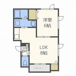 デュオ パナッセ【102号室】の間取り