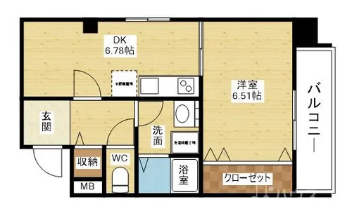 ヴィヴァーチェ2番館【7階】の間取り