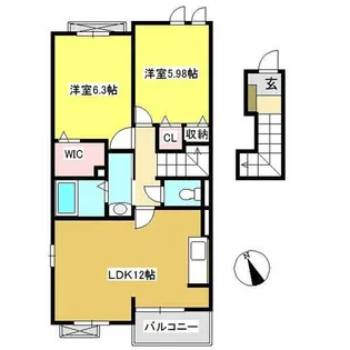 ライグッドⅣ【206号室】の間取り